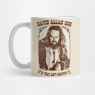 David Allan Coe / Retro Style Fan Design Mug